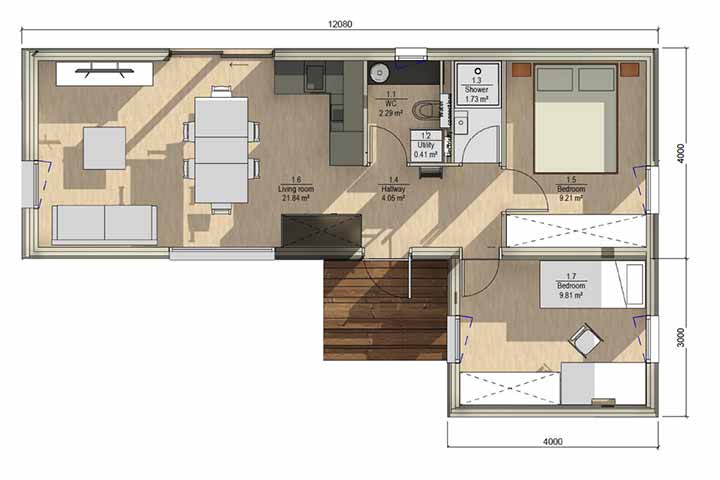 Holzhaus Haven Schema 04