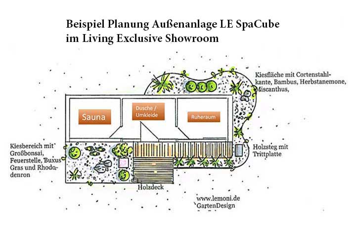 Planung Außenanlage LE SpaCube
